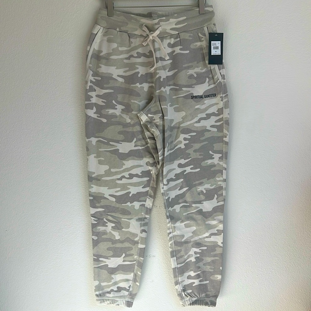 NEW Spiritual Gangster Camo Revive Sweatpants